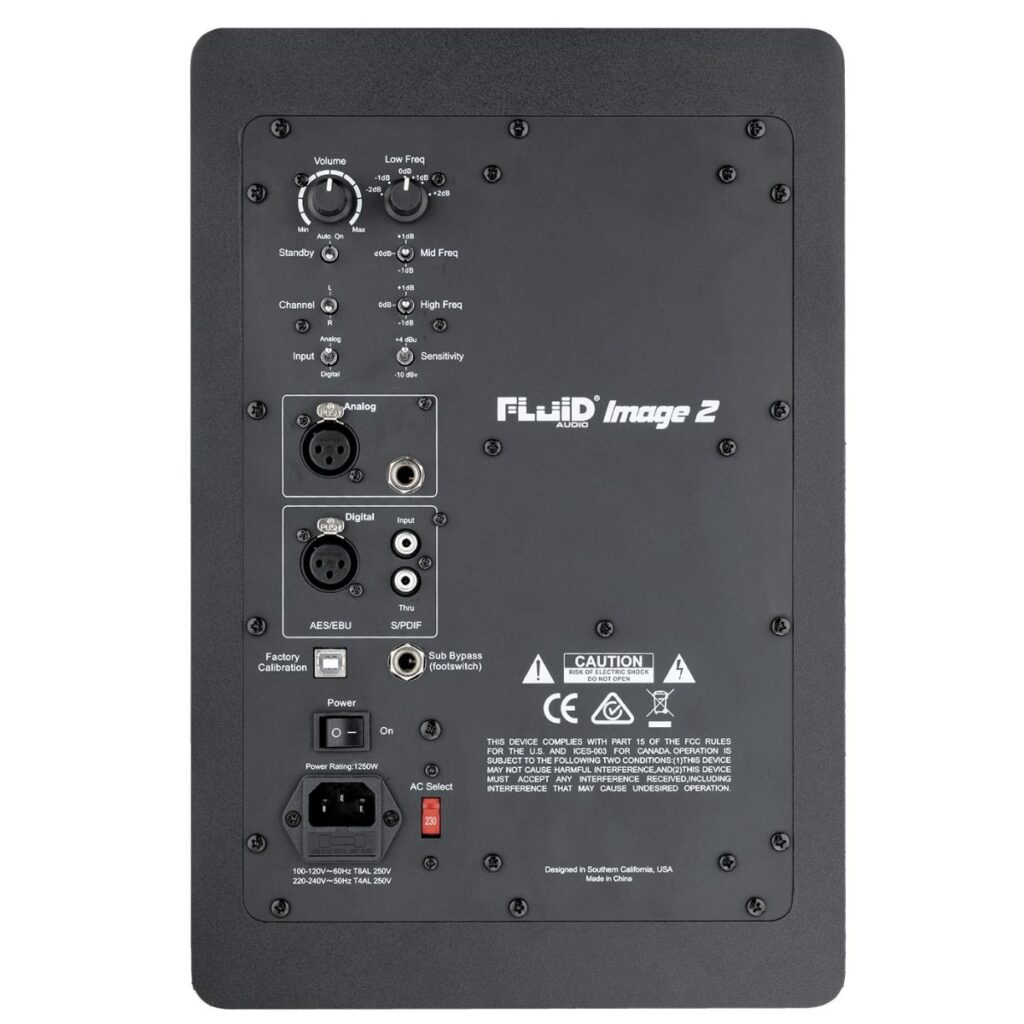 Fluid Audio Image 2 rear
