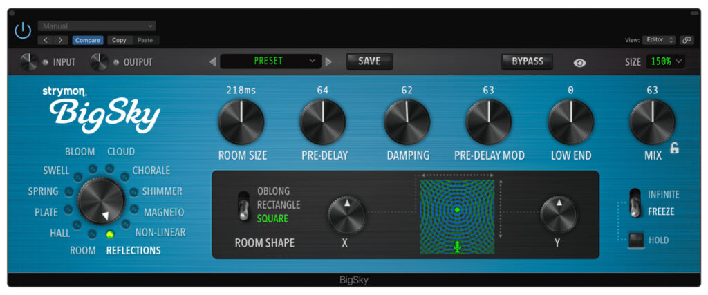 Strymon BigSky Plugin Reflections