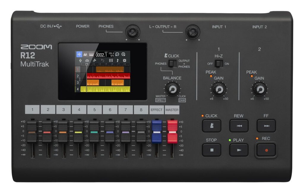 Zoom R 12 top