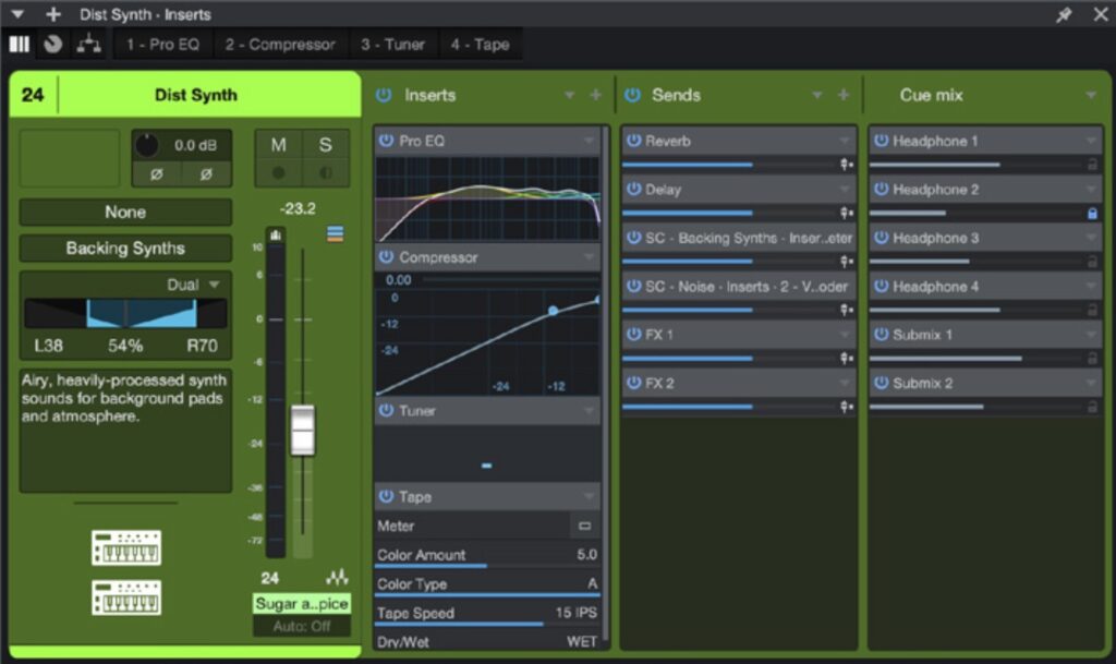 mixer channel overview