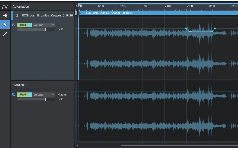 studio one automation mastering